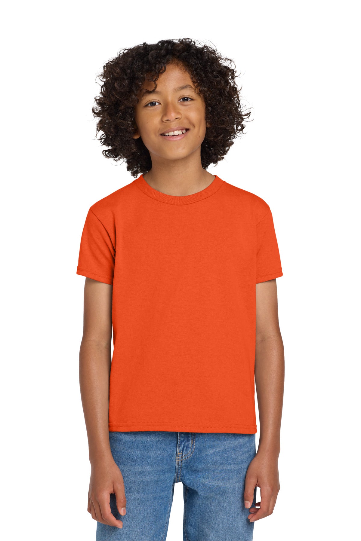 Gildan Youth DryBlend 50 Cotton/50 Poly T-Shirt - Orange