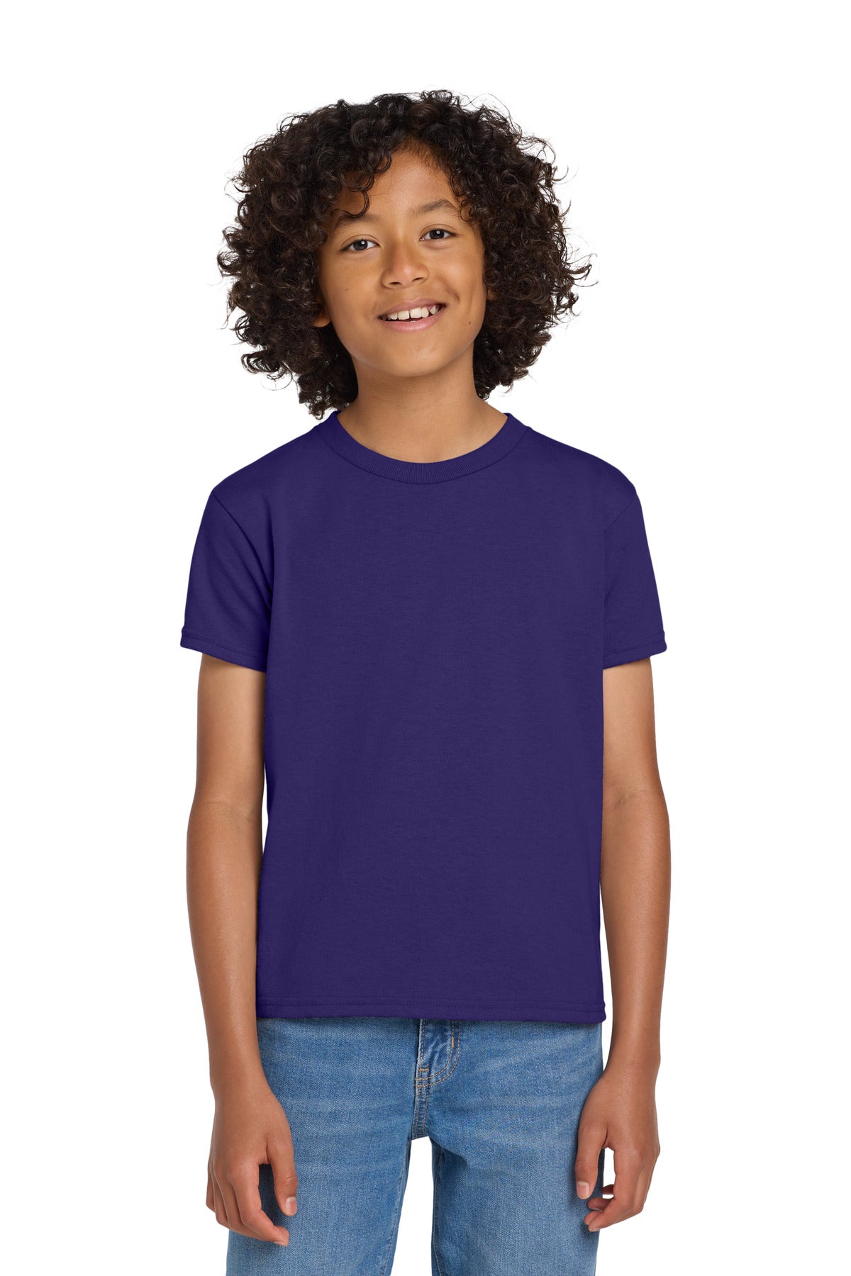 Gildan Youth DryBlend 50 Cotton/50 Poly T-Shirt - Purple