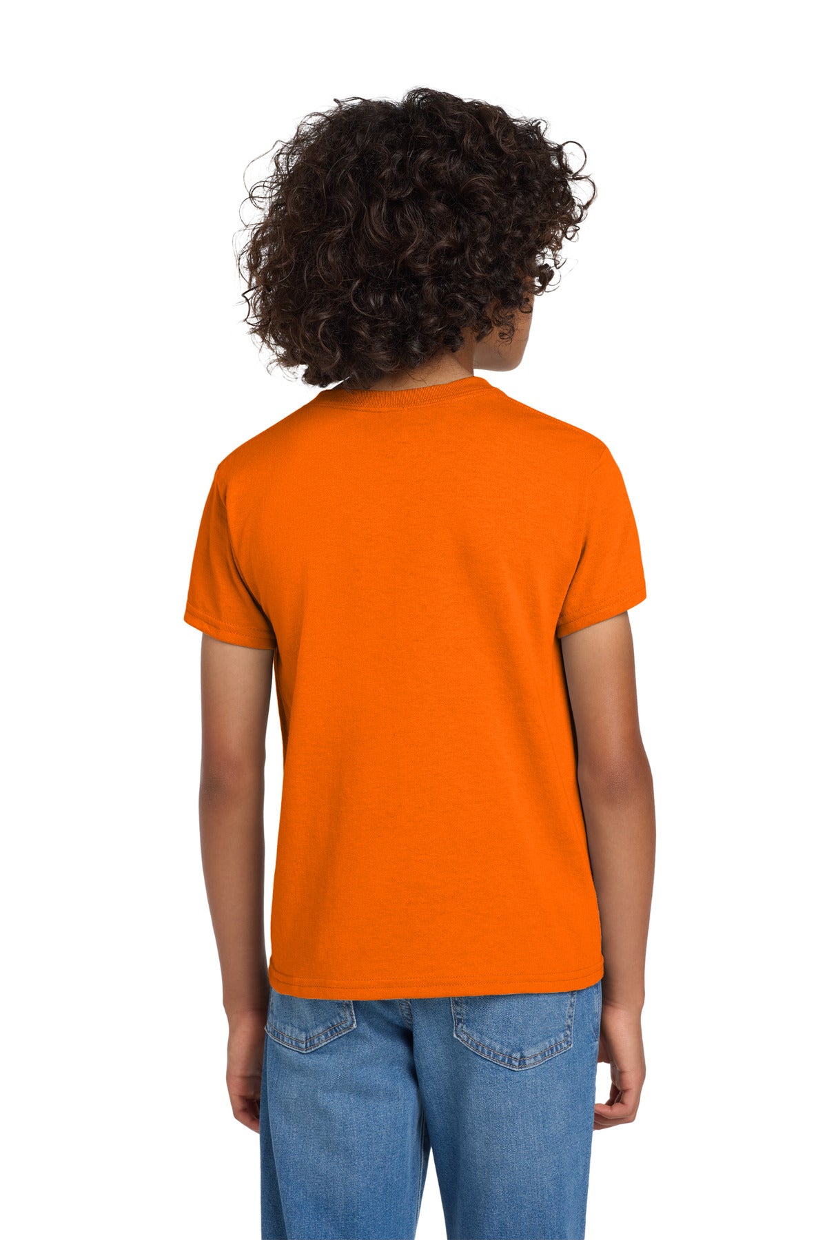 Gildan Youth DryBlend 50 Cotton/50 Poly T-Shirt - S. Orange