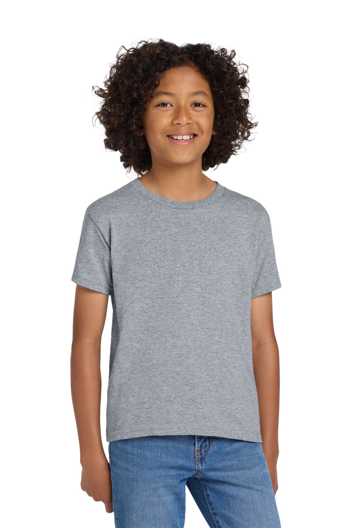 Gildan Youth DryBlend 50 Cotton/50 Poly T-Shirt - Sport Grey