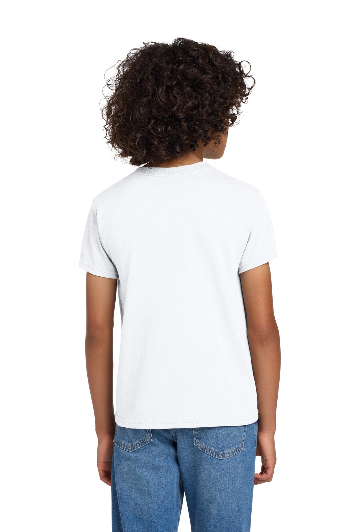 Gildan Youth DryBlend 50 Cotton/50 Poly T-Shirt - White