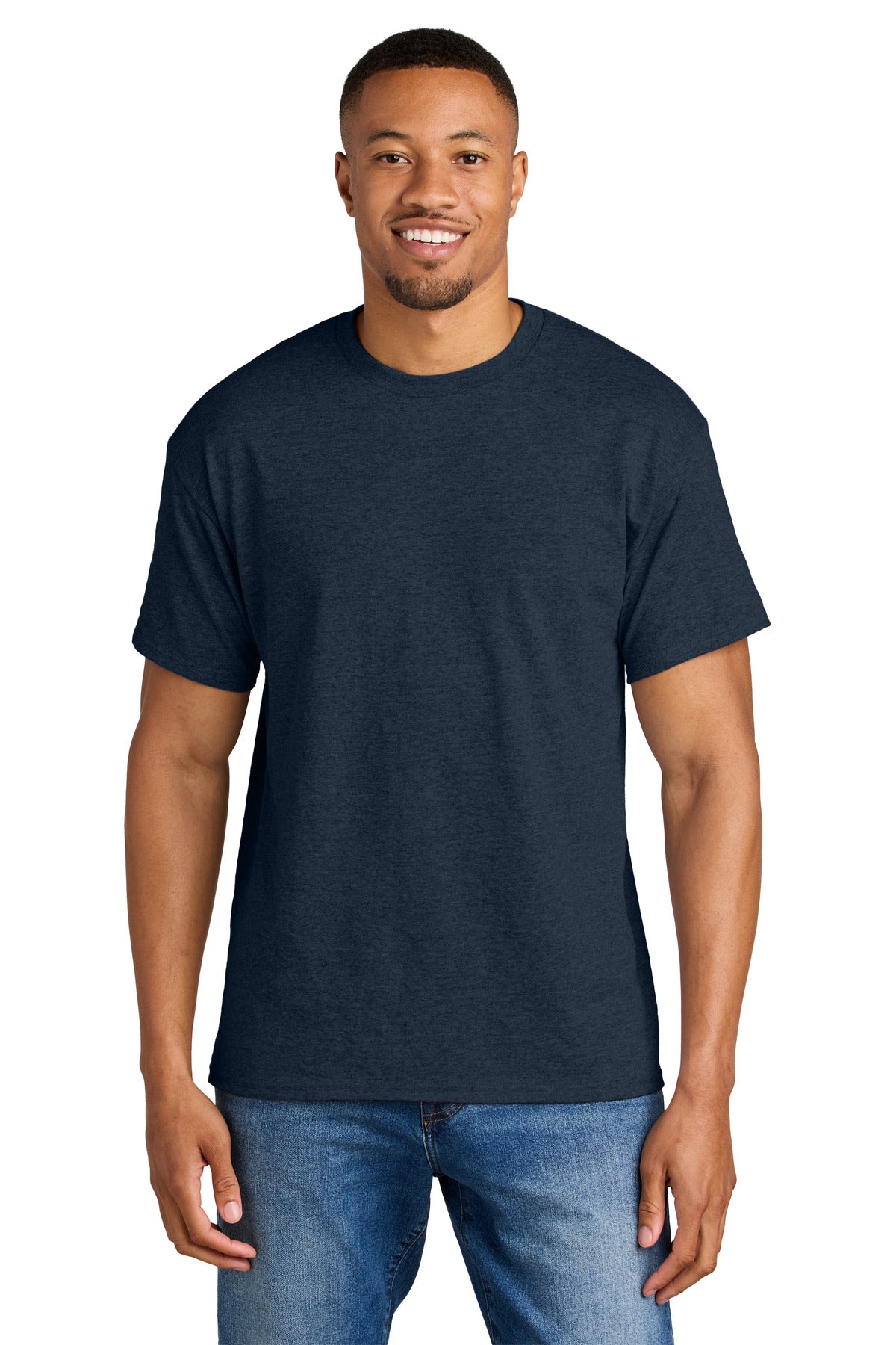 Gildan DryBlend 50 Cotton/50 Poly T-Shirt - Heather Dark Navy