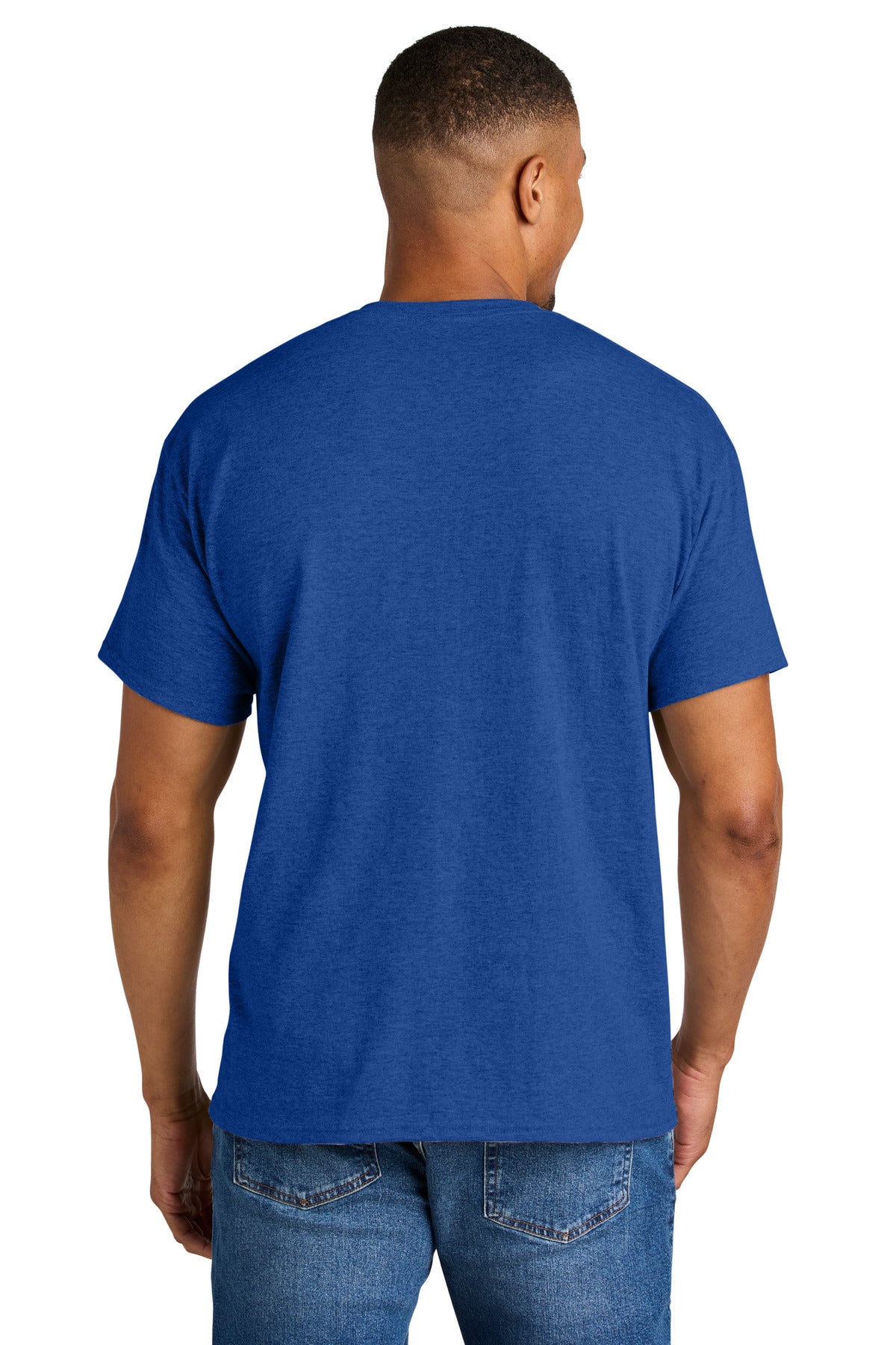 Gildan DryBlend 50 Cotton/50 Poly T-Shirt - Heather Deep Royal