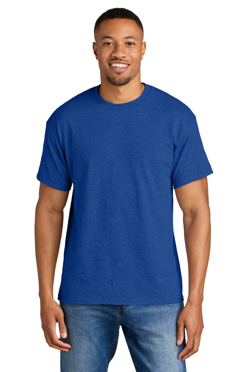 Gildan DryBlend 50 Cotton/50 Poly T-Shirt - Heather Deep Royal