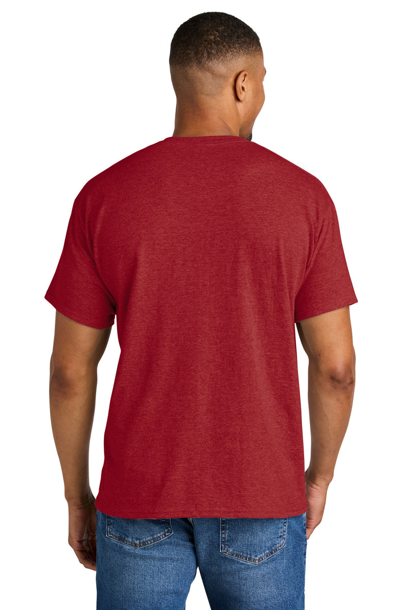 Gildan DryBlend 50 Cotton/50 Poly T-Shirt - Heather Scarlet Red