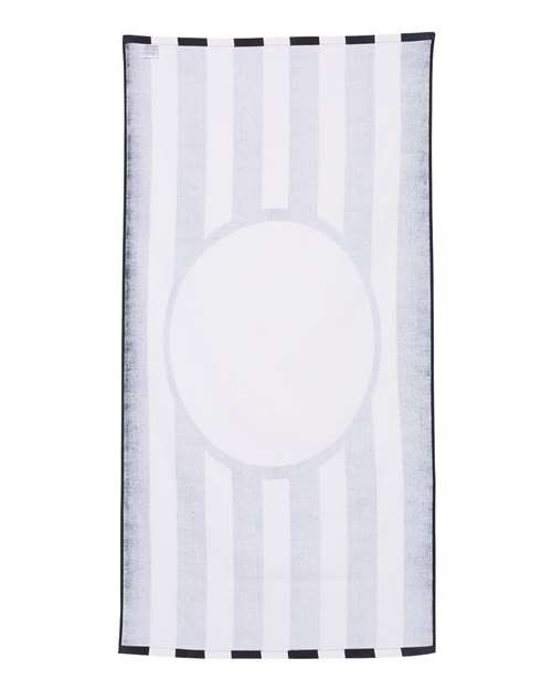 Striped Beach Towel - Black