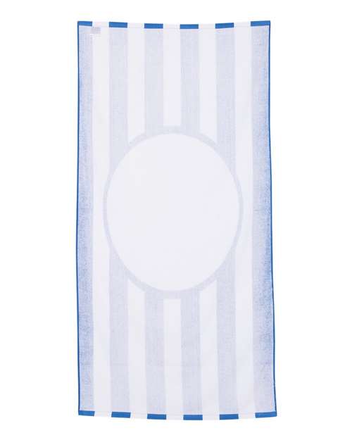Striped Beach Towel - Royal