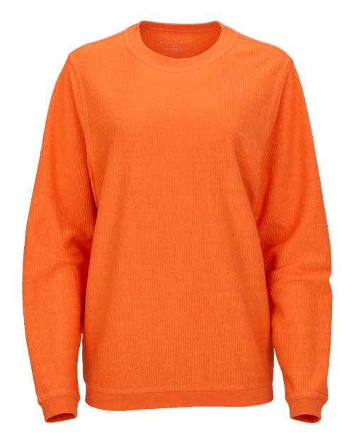 Unisex Corded Crewneck Sweatshirt - Orange