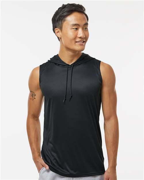 Men's B-Core Sleeveless Hooded T-Shirt - Black
