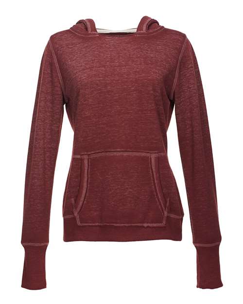Women's Zen Fleece Hooded Sweatshirt - Twisted Bordeaux