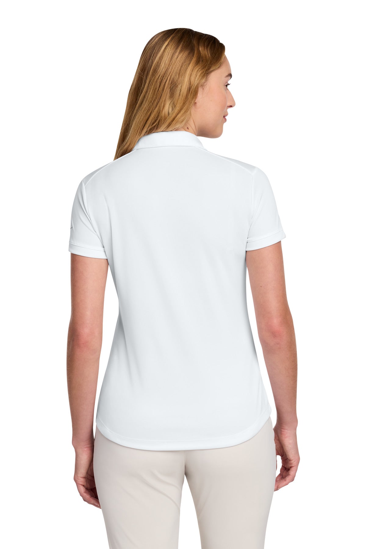Nike Women's Dri-FIT Players Modern Fit  Polo - White