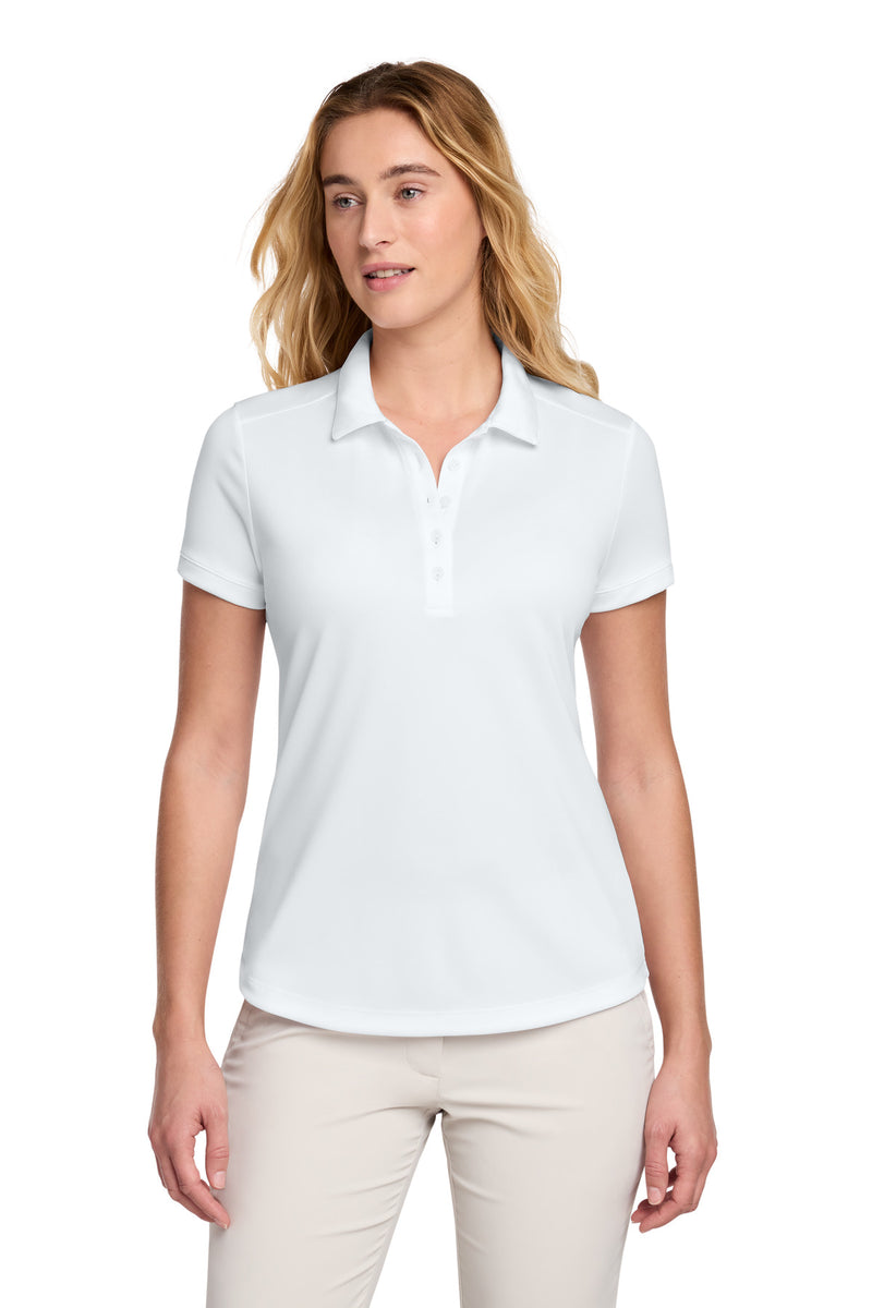 Nike Women's Dri-FIT Players Modern Fit  Polo - White