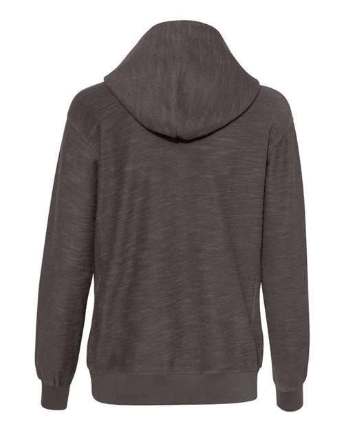 Women’s French Terry Sport Lace Scuba Hooded Sweatshirt - Charcoal