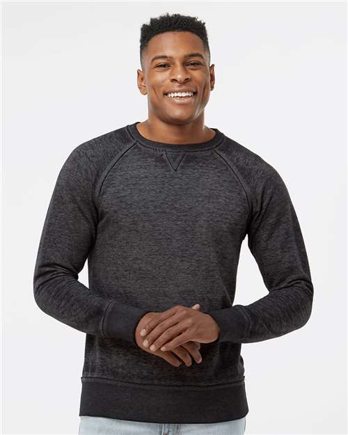 Men's Vintage Zen Fleece Crewneck Sweatshirt - Twisted Black