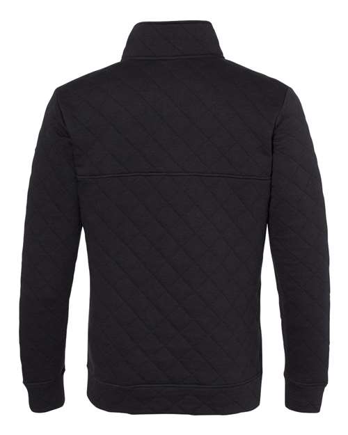 Men's Quilted Half-Snap Pullover - Black