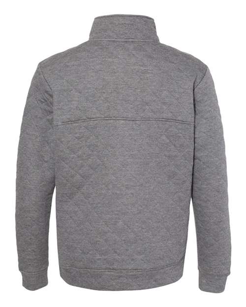 Men's Quilted Half-Snap Pullover - Charcoal Heather