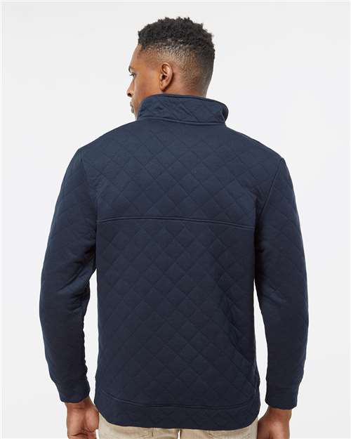 Men's Quilted Half-Snap Pullover - Navy