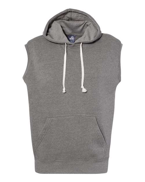 Men's Triblend Sleeveless Hooded Sweatshirt - Smoke Triblend