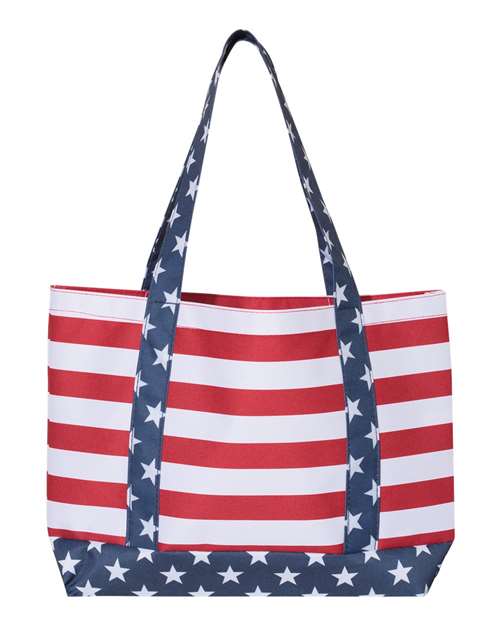 Americana Beach Tote - Red/ White/ Blue