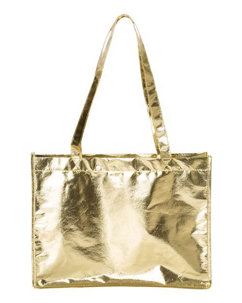 Metallic Large Tote - Metallic Gold