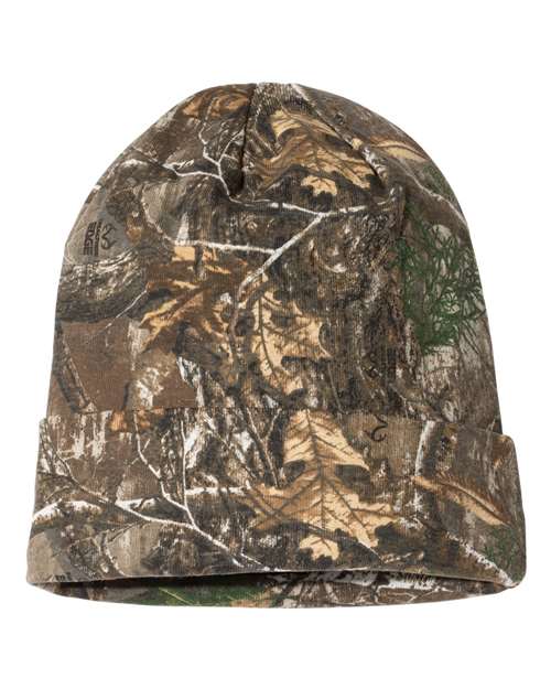 12" Licensed Camo Cuffed Beanie - Realtree Edge