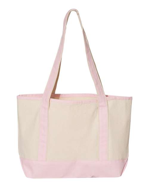 20L Small Deluxe Tote - Natural/ Light Pink