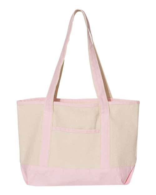 20L Small Deluxe Tote - Natural/ Light Pink