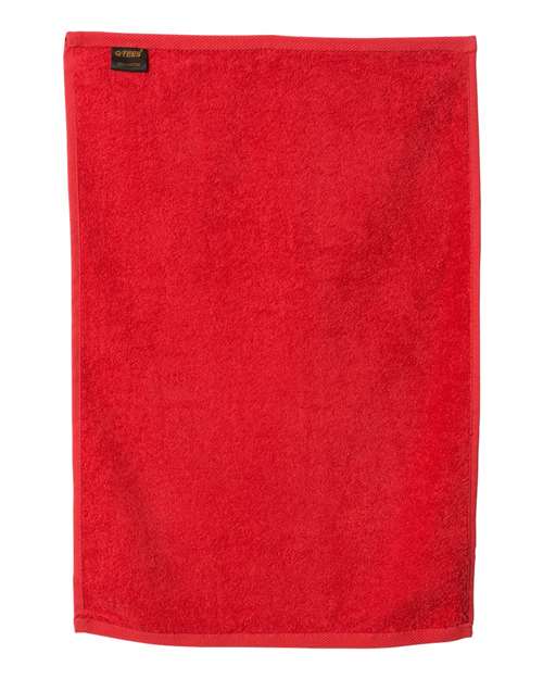 Deluxe Hemmed Hand Towel - Red