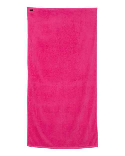 Velour Beach Towel - Hot Pink
