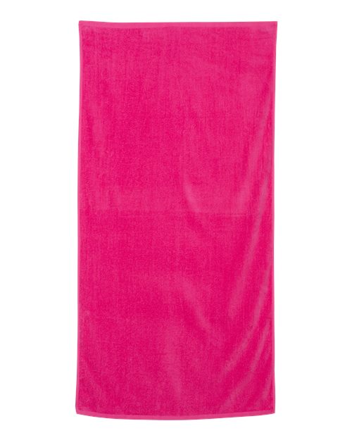 Velour Beach Towel - Hot Pink