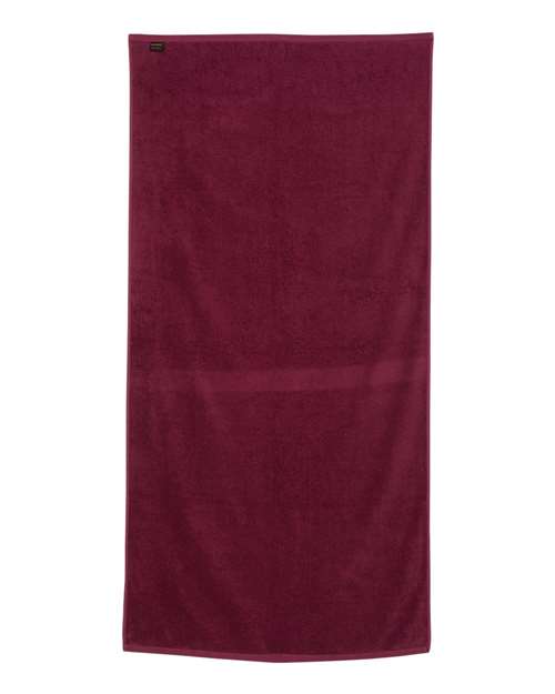 Velour Beach Towel - Maroon