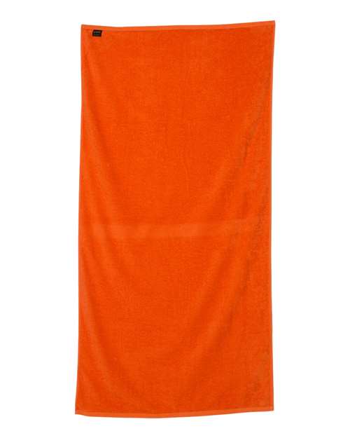 Velour Beach Towel - Orange