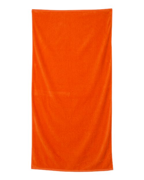 Velour Beach Towel - Orange