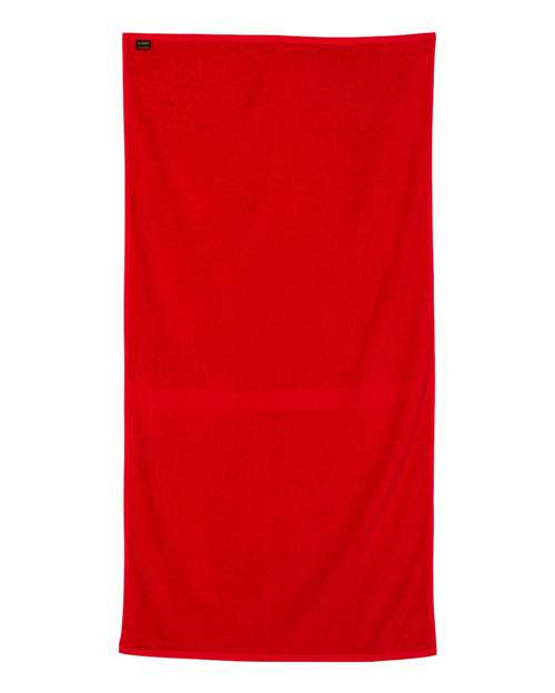 Velour Beach Towel - Red