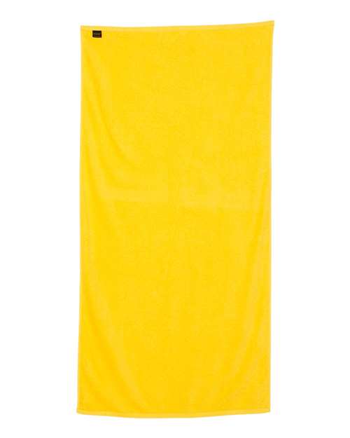 Velour Beach Towel - Yellow