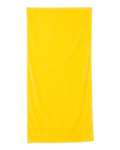 Velour Beach Towel - Yellow