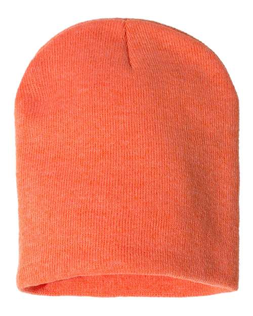 8" Beanie - Heather Orange