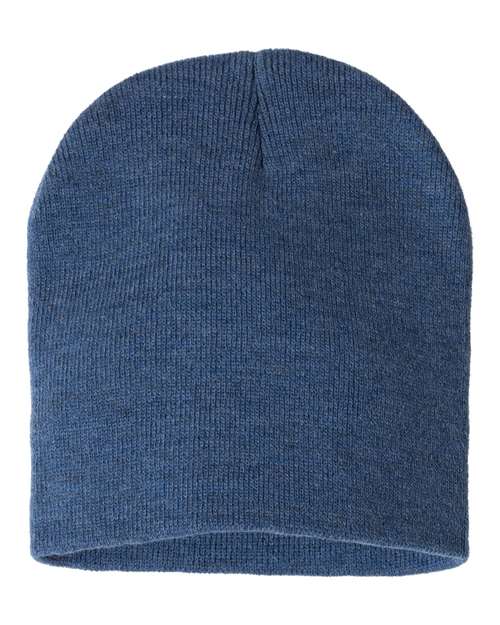 8" Beanie - Heather Dark Royal