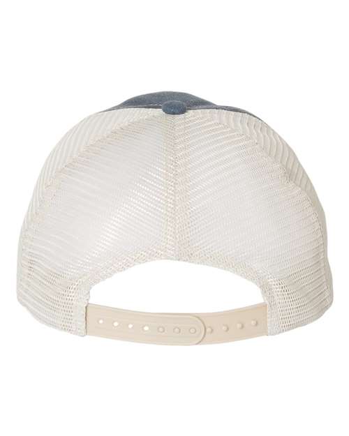 Pigment-Dyed Trucker Cap - Navy/ Texas/ Stone