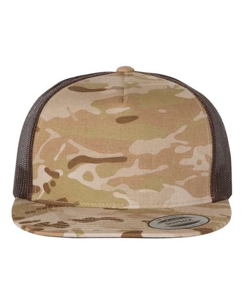 Five-Panel Classic Trucker Cap - Multicam Arid/ Brown