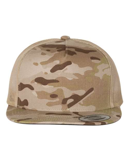 Classic Five-Panel Trucker Cap - Multicam Arid/ Tan
