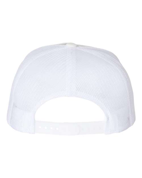 Classic Five-Panel Trucker Cap - Multicam Alpine/ White