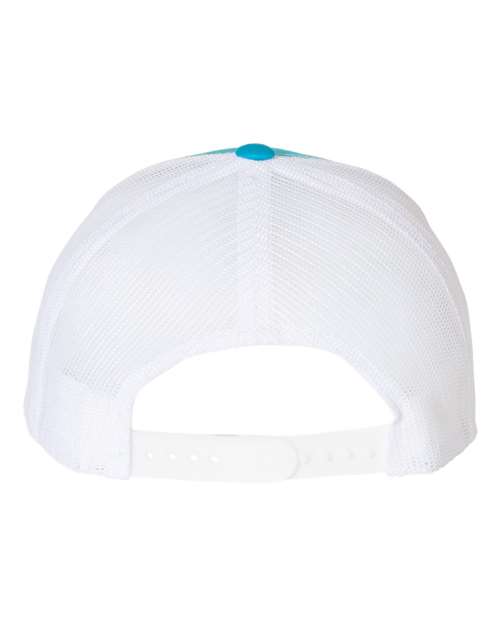 Retro Trucker Cap - Turquoise/ White