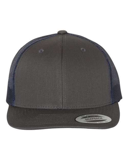 Retro Trucker Cap - Charcoal/ Navy