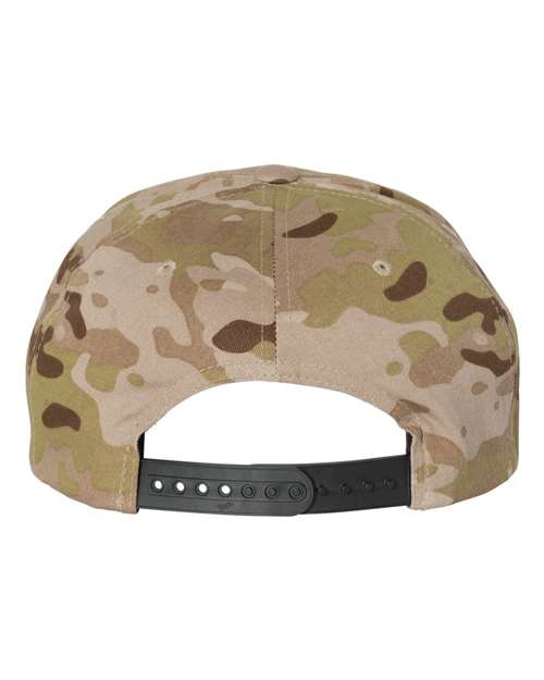 Premium Flat Bill Snapback Cap - Multicam Arid