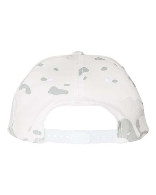 Premium Flat Bill Snapback Cap - Multicam Alpine