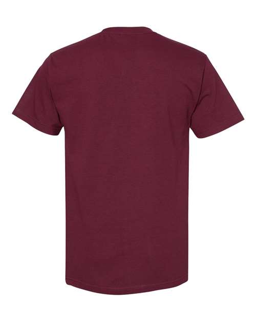 Unisex Heavyweight Cotton Tee - Burgundy