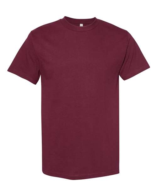 Unisex Heavyweight Cotton Tee - Burgundy