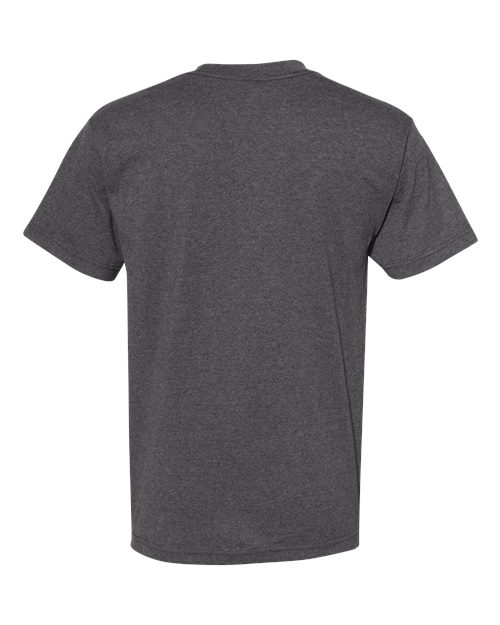 Unisex Heavyweight Cotton Tee - Heather Charcoal