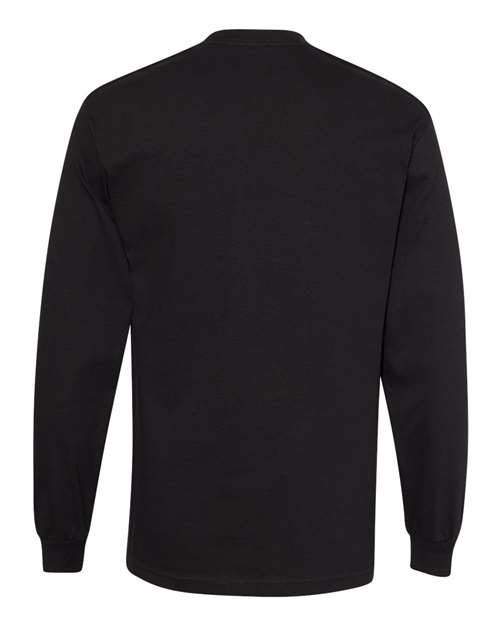 Unisex Heavyweight Cotton Long Sleeve Tee - Black